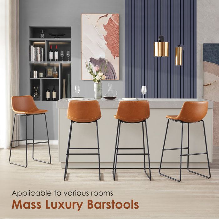 Latitude Run® Kledi Faux Leather Counter & Bar Stools & Reviews Wayfair